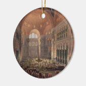 Haghia Sophia、コンスタンチノープルのパブのインテリア。 18 セラミックオーナメント (左)