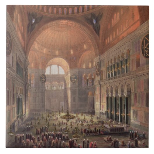 Haghia Sophia、コンスタンチノープルのパブのインテリア。 18 タイル (正面)