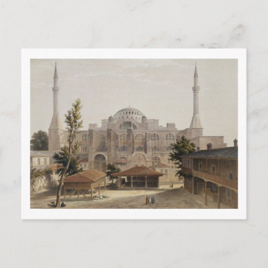 Haghia Sophia、コンスタンチノープル、パブ。1852 (色l) ポストカード (正面)