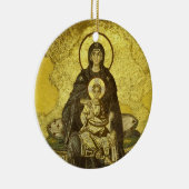 Hagia Sophiaからのヴァージンおよび子供のモザイク セラミックオーナメント (右)