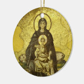 Hagia Sophiaからのヴァージンおよび子供のモザイク セラミックオーナメント (左)