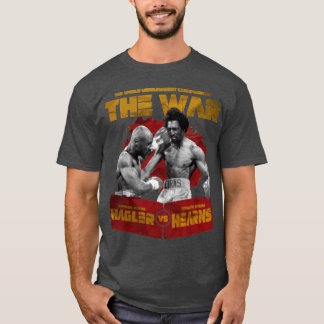 Hagler vs HearnsHE WAR レトロ Tシャツ