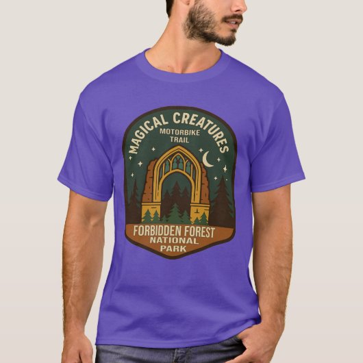 Hagrids Magical Creatures Motorbike Adventure Patc Tシャツ (正面)