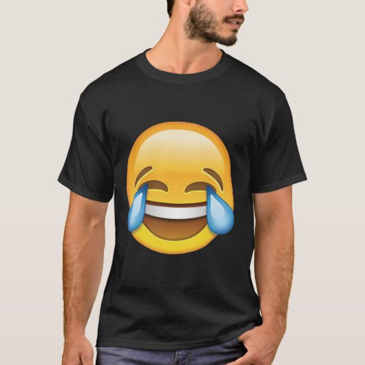 hahahaのおもしろいなemojiのTシャツ Tシャツ (正面)