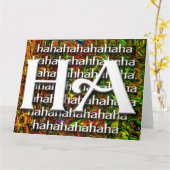 HAHAHA -空白のなカード カード (黄色い花)