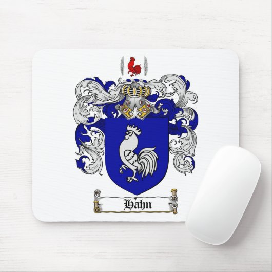 HAHNの家紋- HAHNの紋章付き外衣 マウスパッド (マウス)