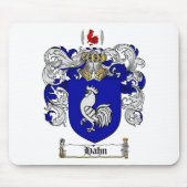 HAHNの家紋- HAHNの紋章付き外衣 マウスパッド (正面)