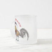Hahn - Chinesisches Sternzeichen Tasse フロストグラスマグカップ (正面左)