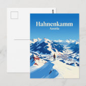 Hahnenkamm Ski Area Austria ポストカード (正面/裏面)