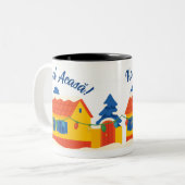 Hai Acasă Holiday Village Romanian House ツートーンマグカップ (正面左)