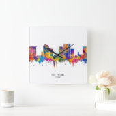 Hai Phong Vietnam Skyline スクエア壁時計 (ホーム)