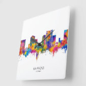 Hai Phong Vietnam Skyline スクエア壁時計 (傾斜)