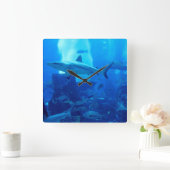 Hai Unterwasser! スクエア壁時計 (ホーム)