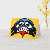 Haidaの芸術 カード (黄色い花)