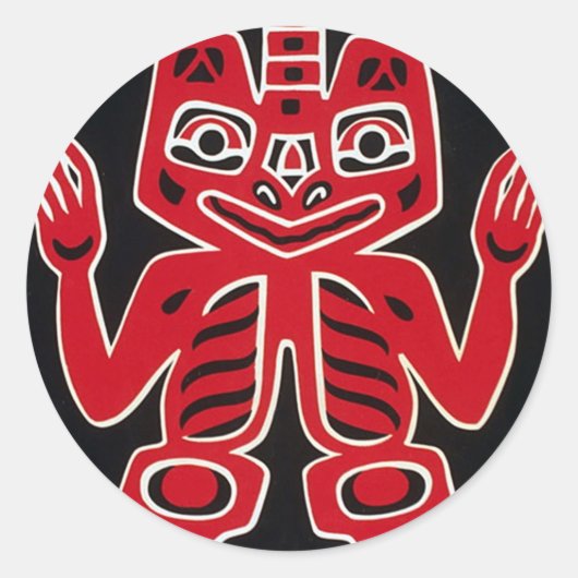 Haidaの~アラスカの総括的なデザイン ラウンドシール (正面)