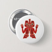 Haida毛布のデザイン 缶バッジ (正面&裏面)