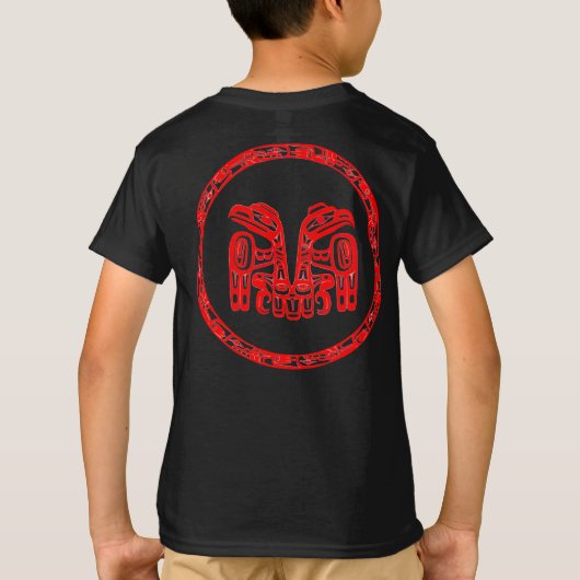 Haida People Native Canada Indigenous Double Eagle Tシャツ (裏面)