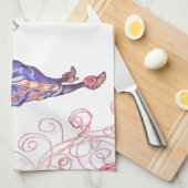 Haighaおよびユニコーン キッチンタオル (四つ折り)