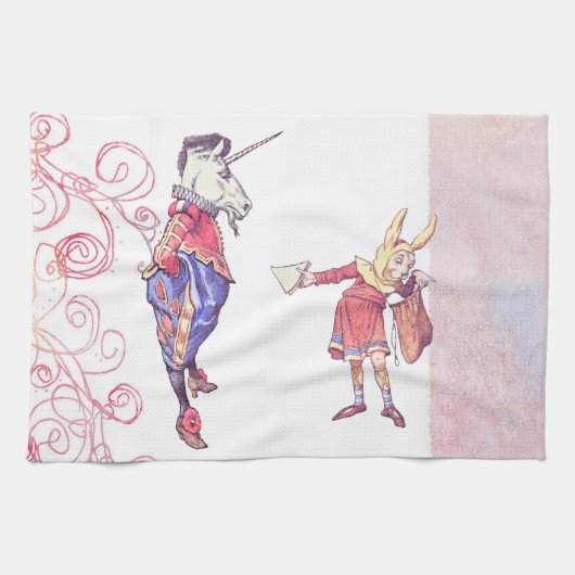 Haighaおよびユニコーン キッチンタオル (横)