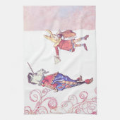 Haighaおよびユニコーン キッチンタオル (縦)