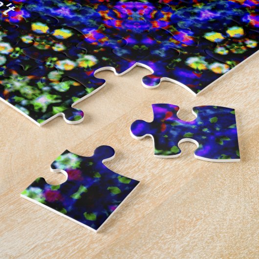 Haight Ashburyのサイケデリックなヒッピーのファッションの芸術 ジグソーパズル (側面)