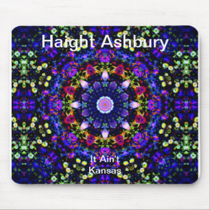 Haight Ashburyのサイケデリックなヒッピーのファッションの芸術 マウスパッド