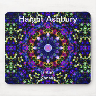 Haight Ashburyのサイケデリックなヒッピーのファッションの芸術 マウスパッド