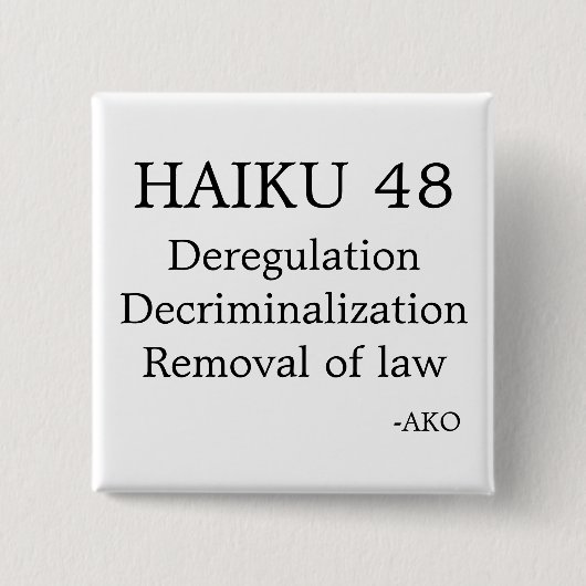 HAIKU 48 スクエアボタン 缶バッジ (正面)