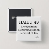 HAIKU 48 SQUARE BUTTON 缶バッジ (正面&裏面)