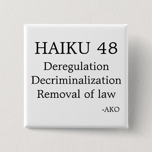 HAIKU 48 SQUARE BUTTON 缶バッジ (正面)