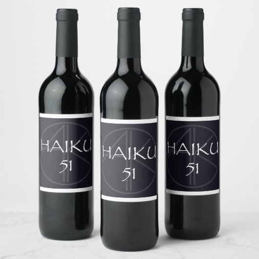 HAIKU 51 WINE BOTTLE ワインラベル (ボトル)