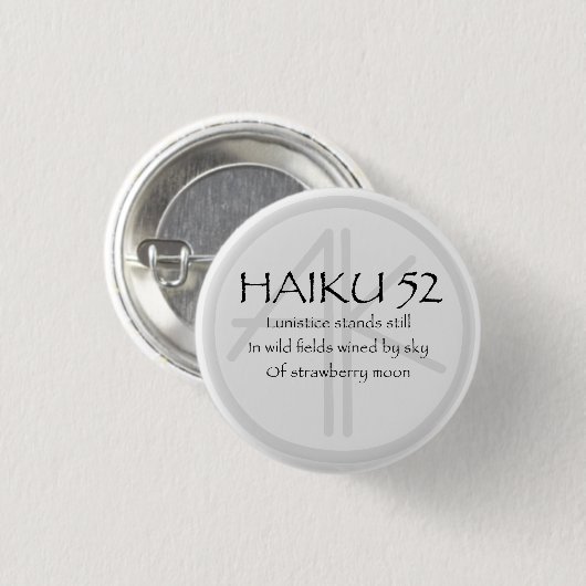 HAIKU 52 缶バッジ (正面&裏面)