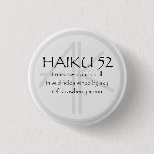 HAIKU 52 缶バッジ (正面)