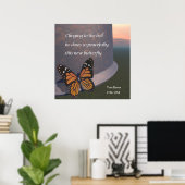 Haiku -This New Butterfly Poster ポスター (ホームオフィス)