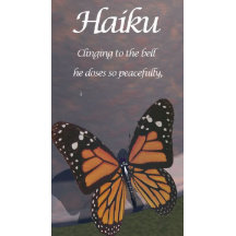 Haiku -This New Butterfly Poster