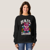 Hail Lucipurr Cat Rainbow Unicorn Kitty Satanic スウェットシャツ (正面フル)