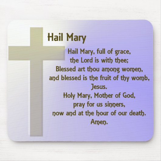 Hail Maryカスタマイズ可能 マウスパッド (正面)
