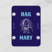 Hail Mary祈りの言葉カード – モダン言語 プレイスカード (正面)