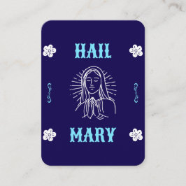 Hail Mary祈りの言葉カード – モダン言語 プレイスカード
