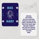 Hail Mary祈りの言葉カード – 伝統的言語 プレイスカード (正面/裏面)