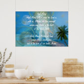 HAIL MARY祈りの言葉美しいポスター ポスター (キッチン)