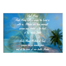 HAIL MARY祈りの言葉美しいポスター