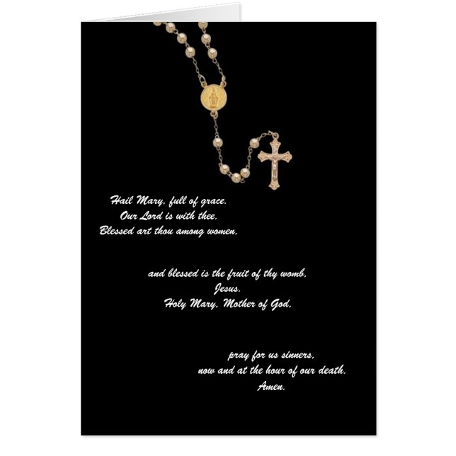 Hail Mary祈りの言葉 (正面)