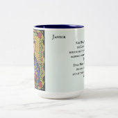 Hail Mary Full of Grace受信者の名前のギフトを追加 ツートーンマグカップ (中央)
