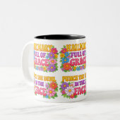 Hail Mary Full of Grace Punch the Devil Mug ツートーンマグカップ (正面左)