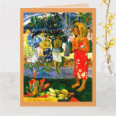 Hail Mary (Ia Orana Maria) (1891) by Paul Gauguin カード (黄色い花)