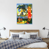 Hail Mary (Ia Orana Maria) (1891) by Paul Gauguin キャンバスプリント (インサイチュ (寝室))