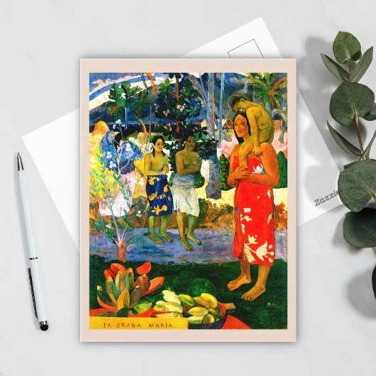 Hail Mary (Ia Orana Maria) (1891) by Paul Gauguin ポストカード