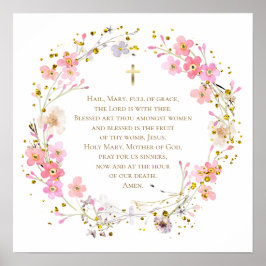 Hail Mary prayer ポスター