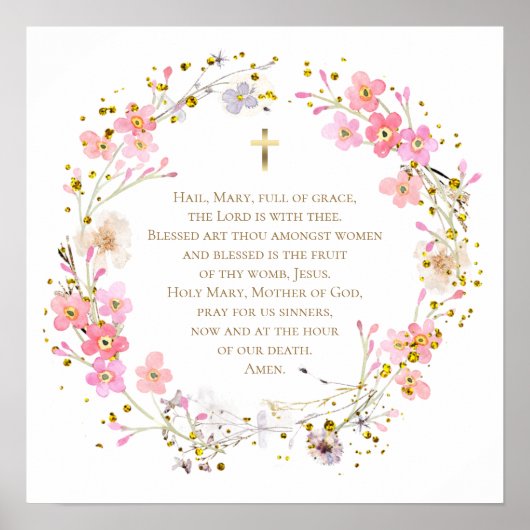 Hail Mary prayer ポスター (正面)